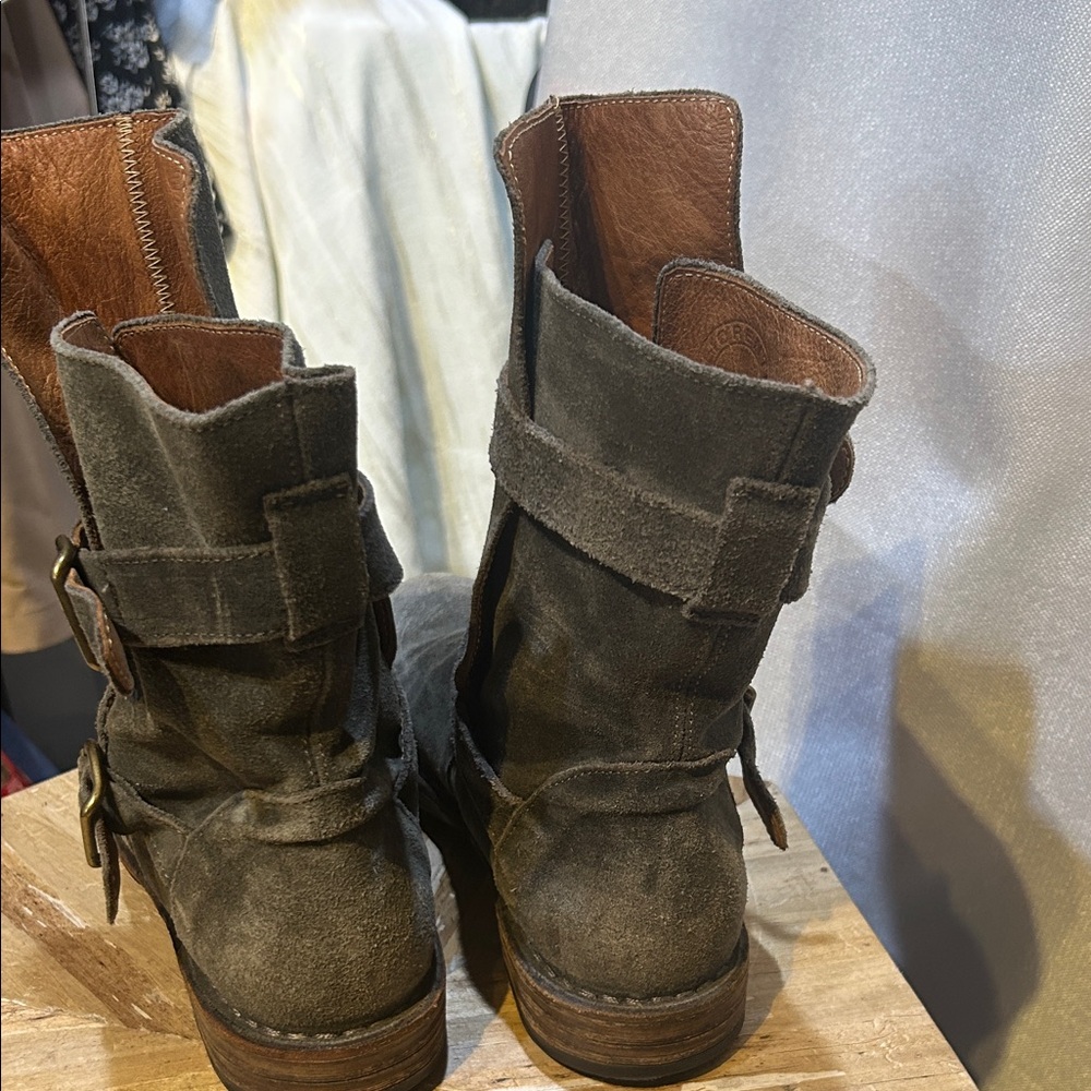Fiorentini + Baker Gray Combat Boots - Picture 3 of 7